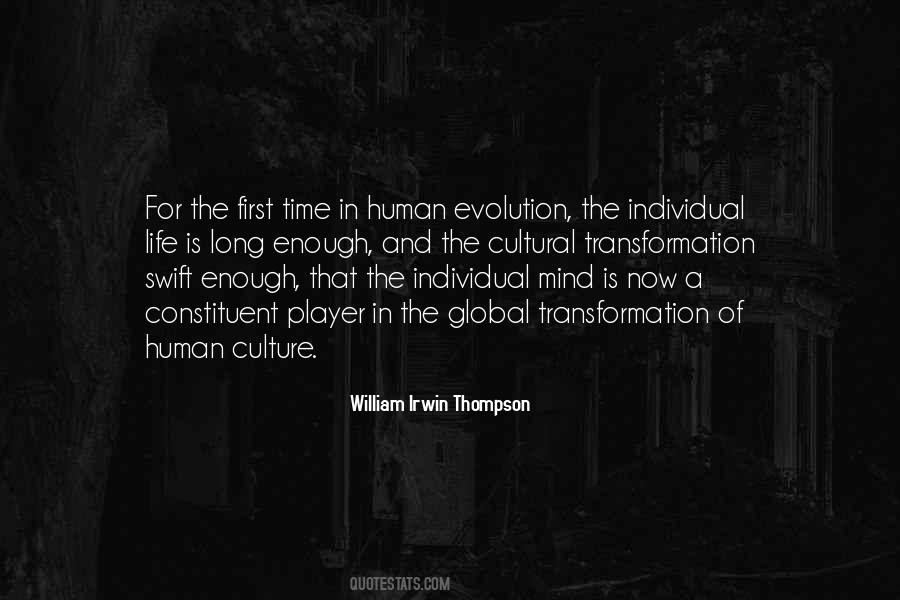 Cultural Evolution Quotes #368483