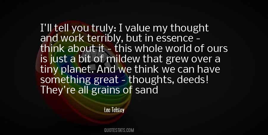 Thoughts As Grains Quotes #1064624