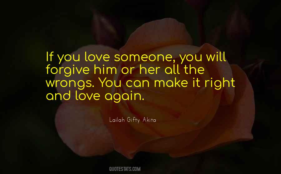 Quotes About Love Forgiveness #138752