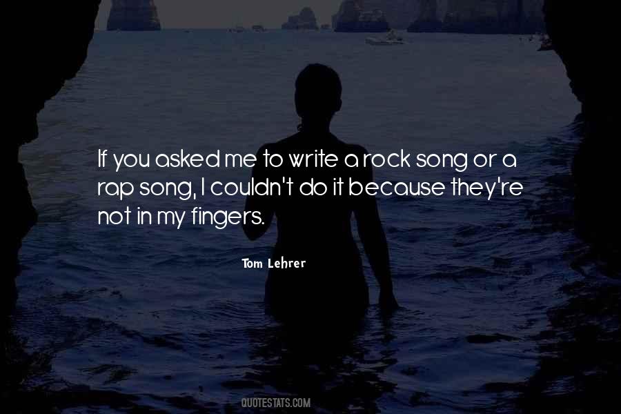 Rap Rock Quotes #1374933