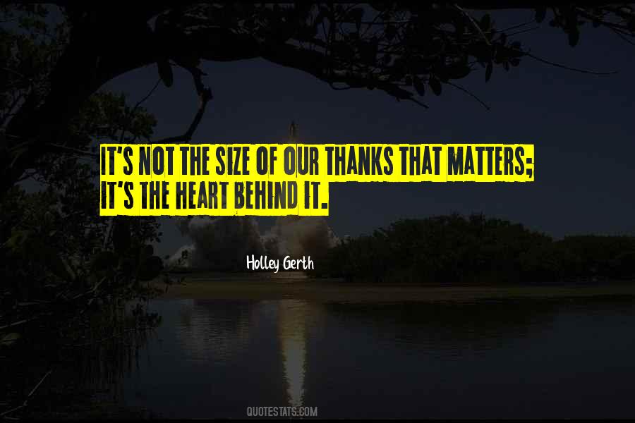 Size Of Your Heart Quotes #1084005