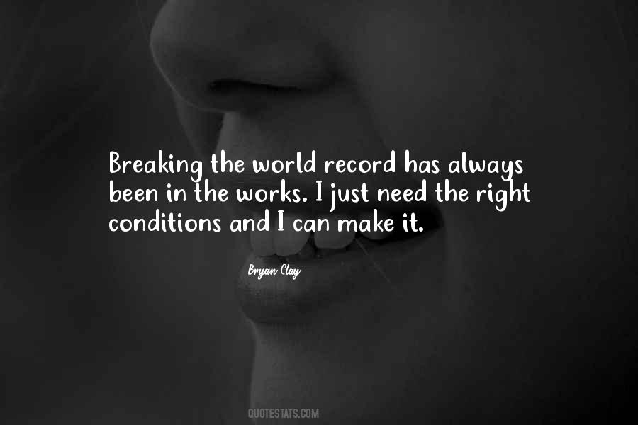Breaking Record Quotes #1874800