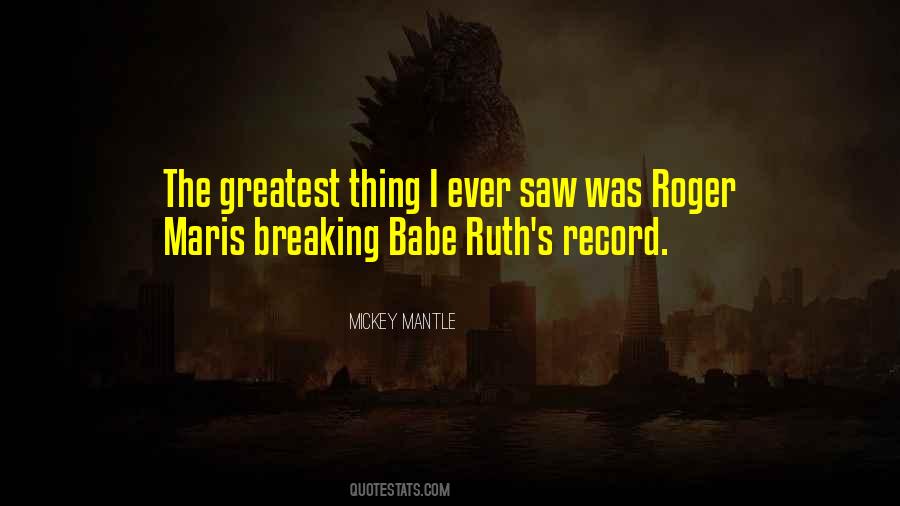 Breaking Record Quotes #925521