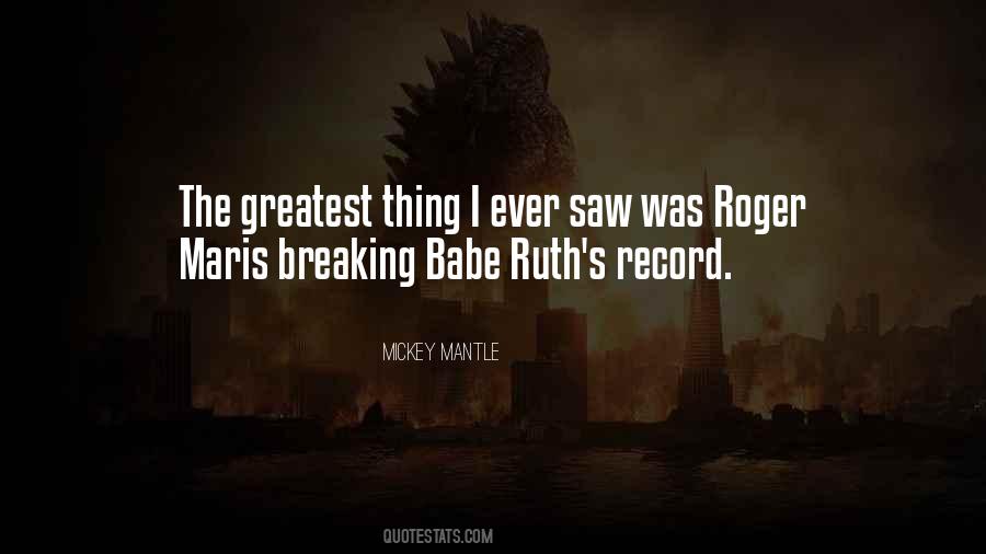 Breaking The Record Quotes #925521