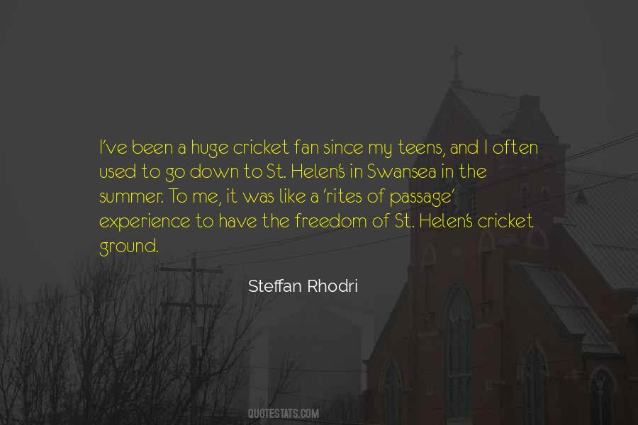 Cricket Ground Quotes #602849