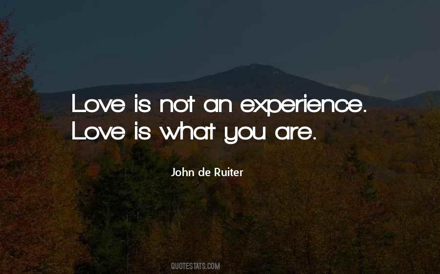 Quotes About Love Experience #67563