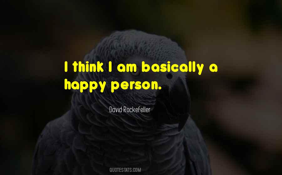 A Happy Person Quotes #1672883