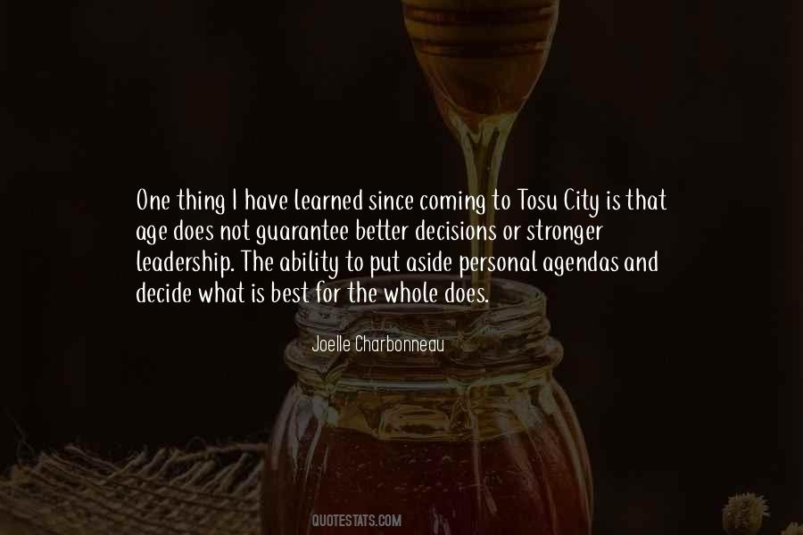 Personal Leadership Quotes #363064
