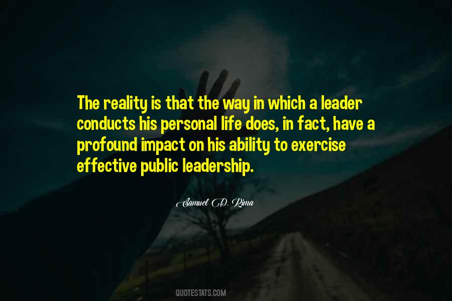 Personal Leadership Quotes #373047