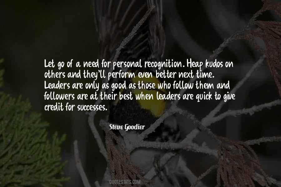 Personal Leadership Quotes #439074