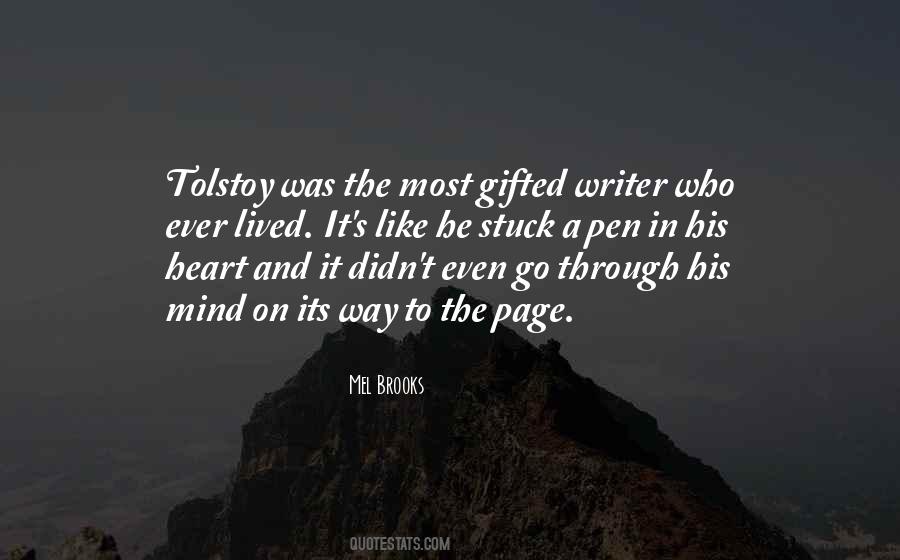 Writer Tolstoy Quotes #505127