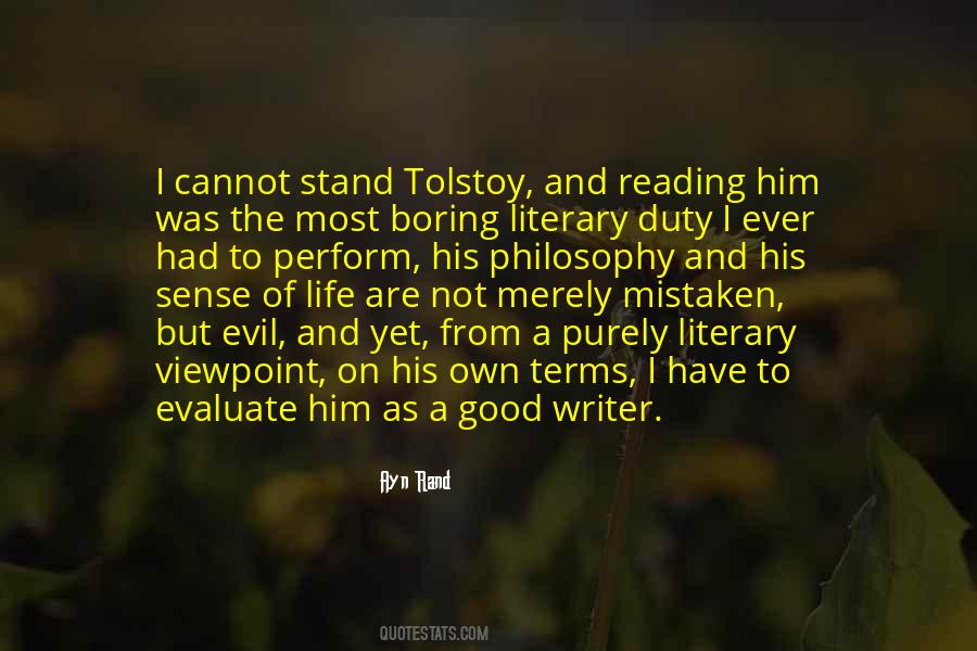 Writer Tolstoy Quotes #52578