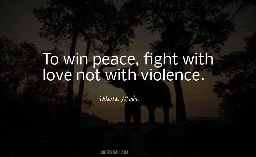 No Violence Quotes #260733
