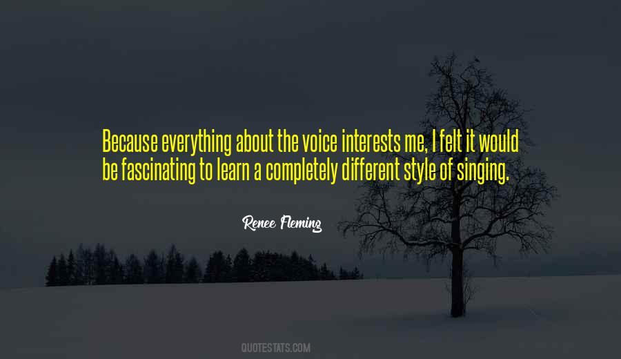 Quotes About The Singing Voice #114560