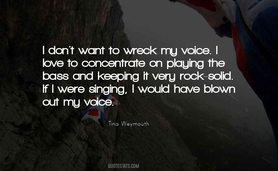 Quotes About The Singing Voice #123491