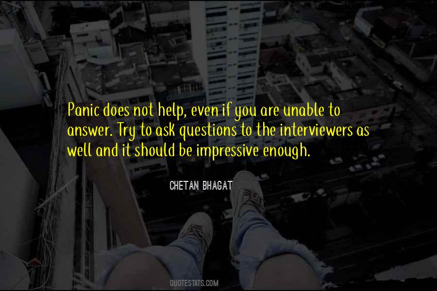 Not To Panic Quotes #395797
