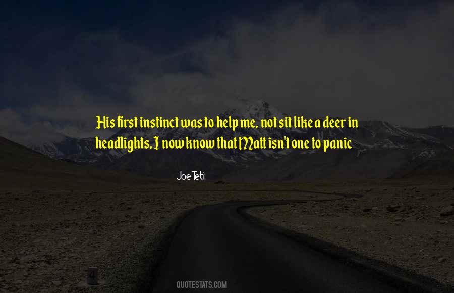 Not To Panic Quotes #803199