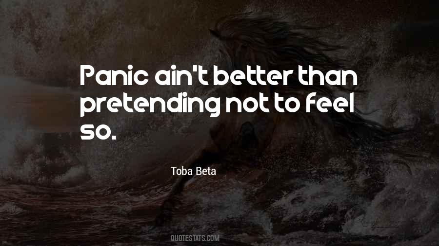 Not To Panic Quotes #947054
