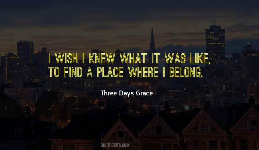 Where I Belong Quotes #321110