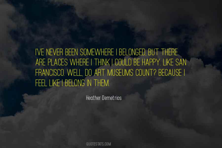 Where I Belong Quotes #516208