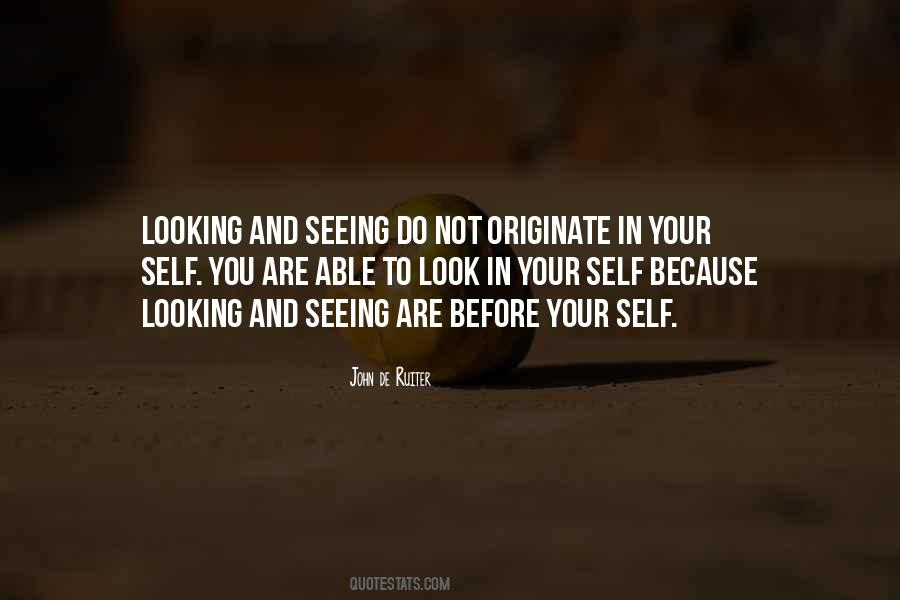 Looking And Seeing Quotes #453132