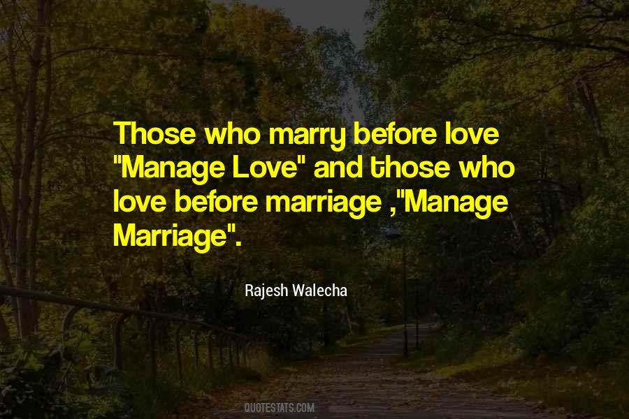 Quotes About Love Before Marriage #187746