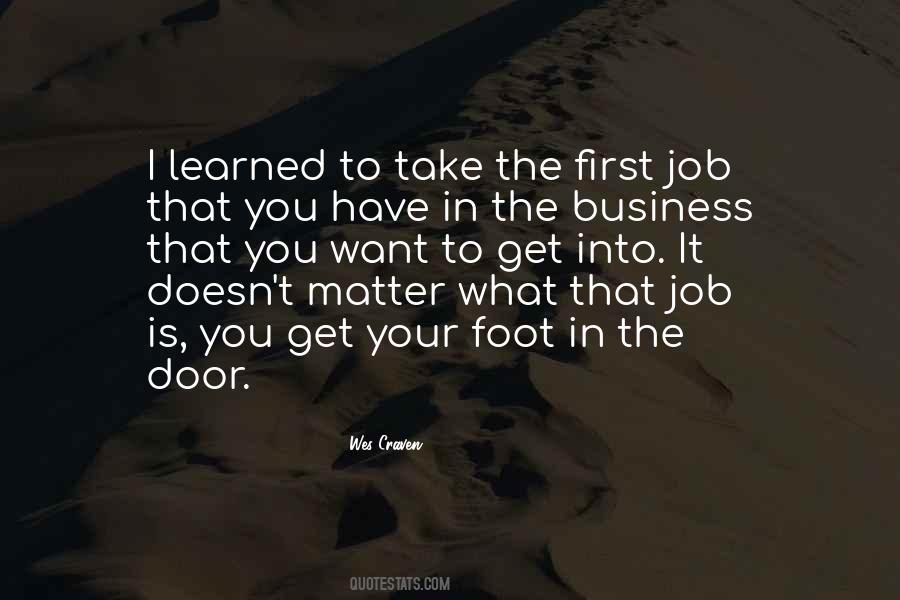 Foot In The Door Quotes #1347939