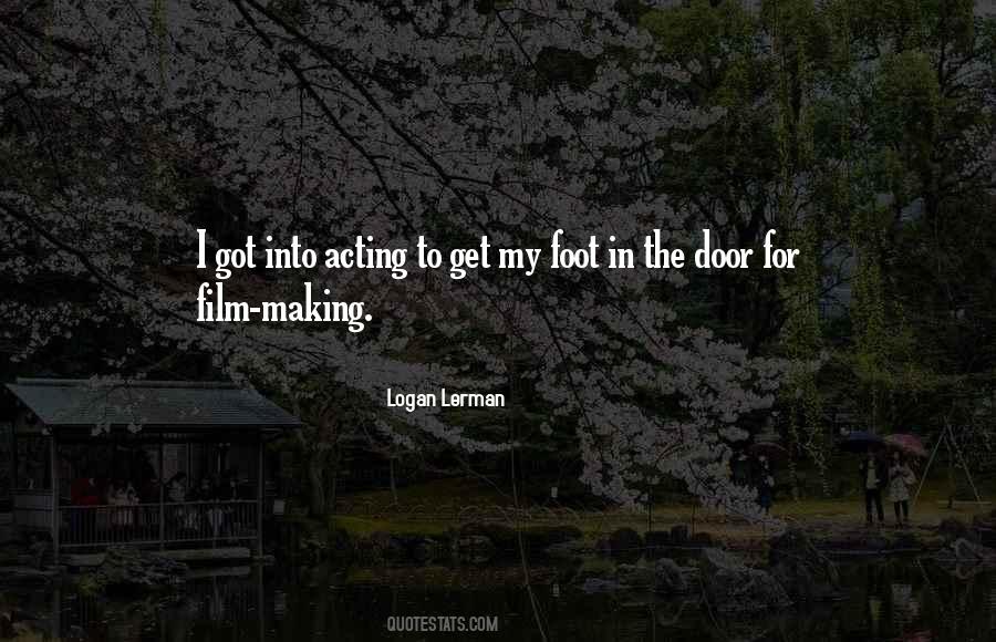 Foot In The Door Quotes #1766039