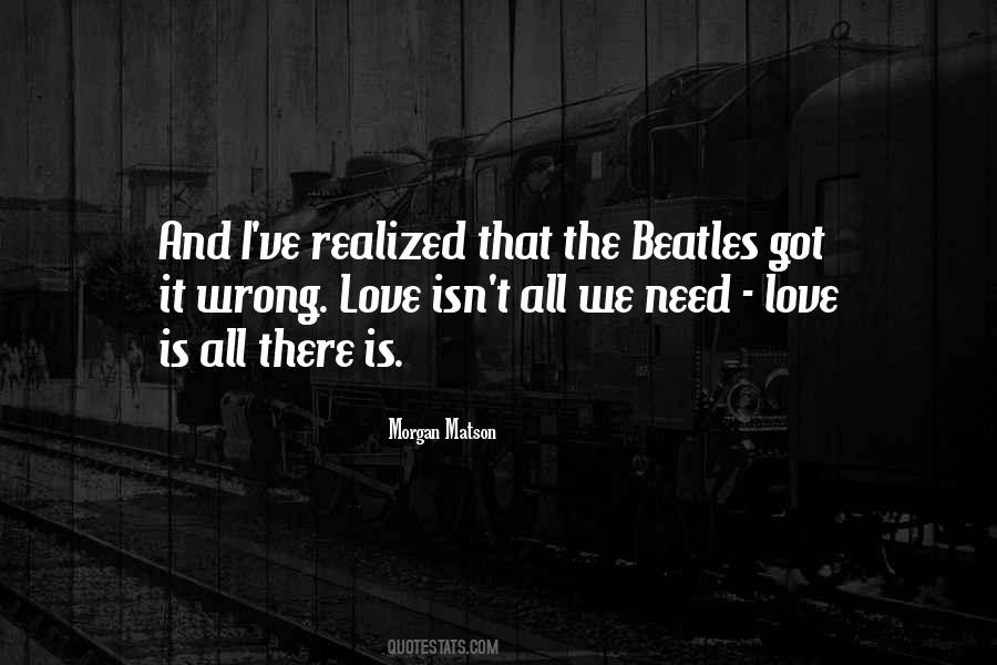 Quotes About Love Beatles #239489