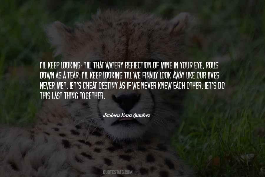 Watery Eye Quotes #1257770