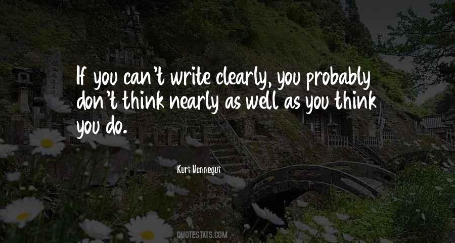 Think Clearly Quotes #118848