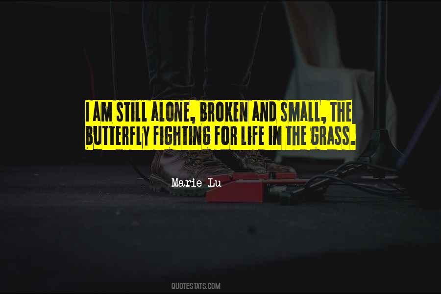 Broken And Alone Quotes #130966