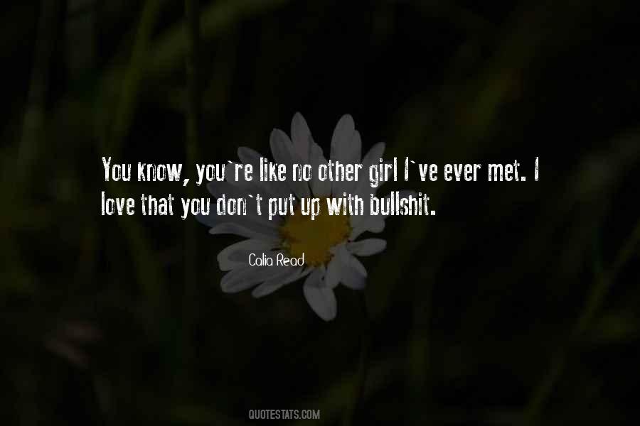 Quotes About Love And The Other Girl #33217