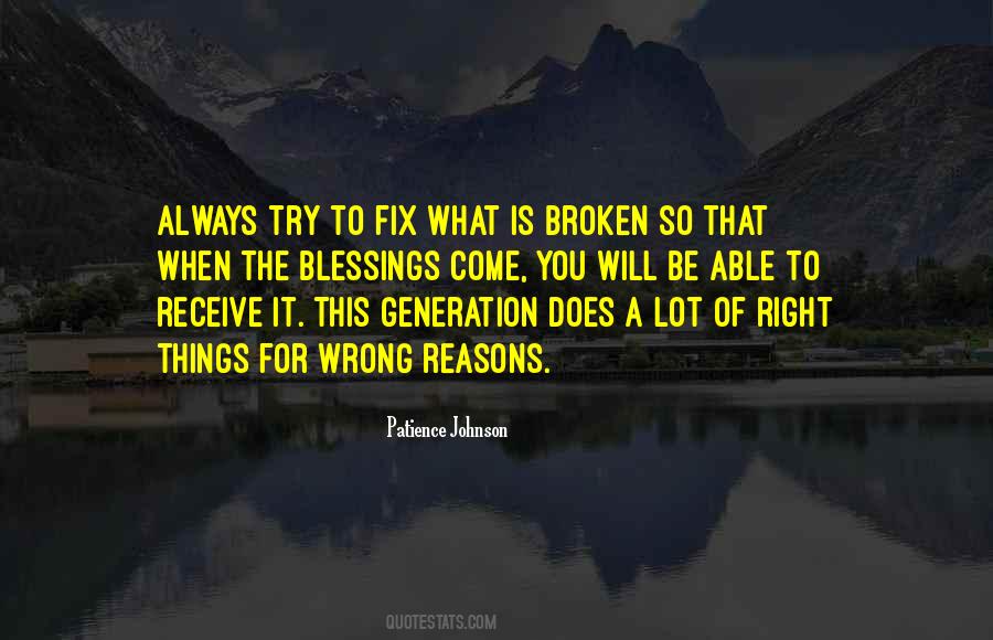 Broken Fix It Quotes #582849