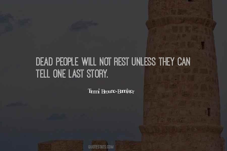 Dead People Quotes #1006827