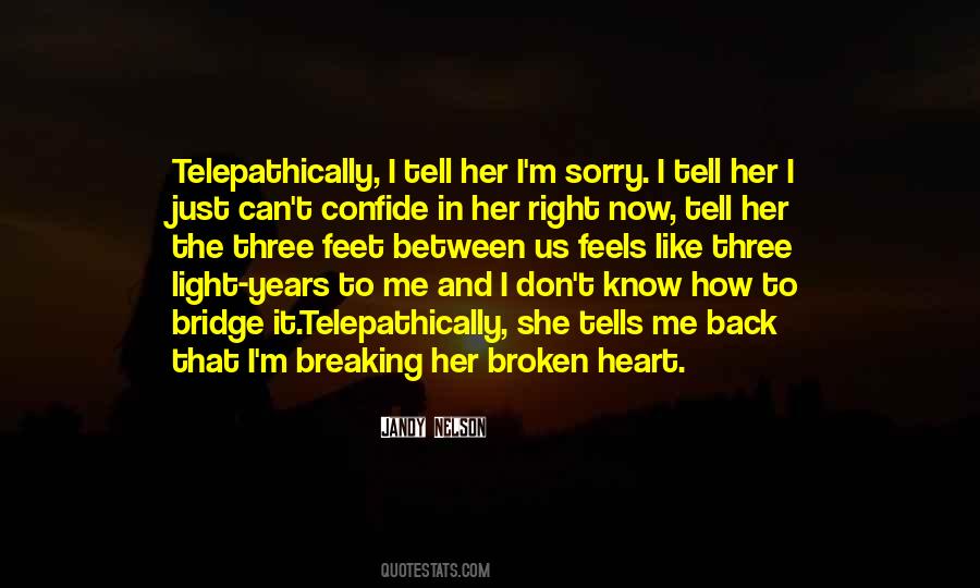 Broken Heart Feels Like Quotes #1099472