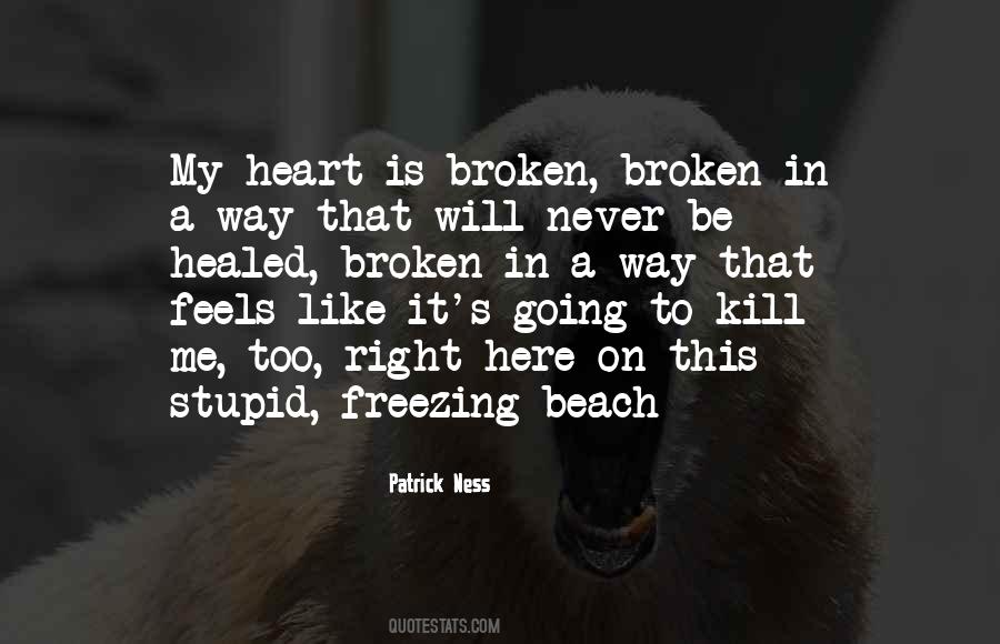 Broken Heart Feels Like Quotes #1333609