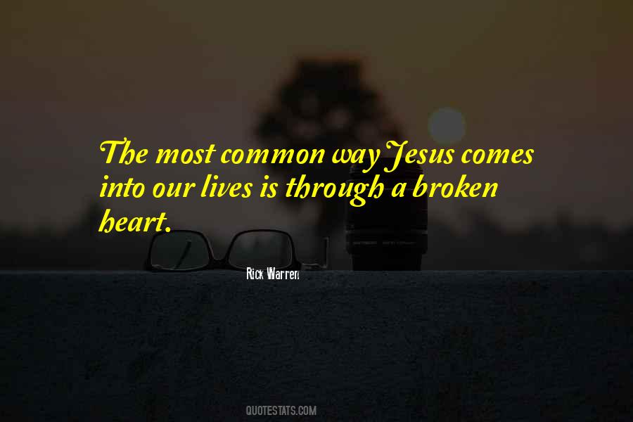 Broken Heart Jesus Quotes #397322