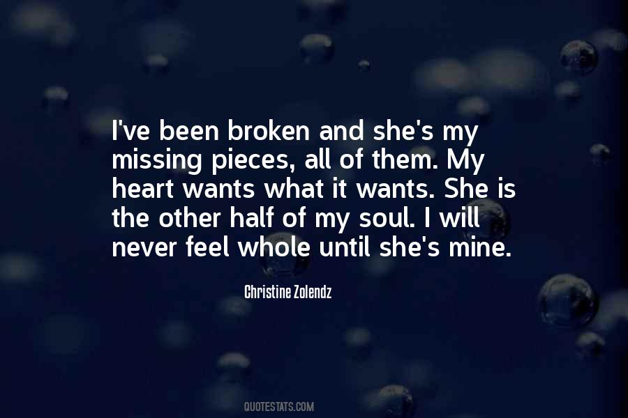 Broken Pieces Love Quotes #1529484