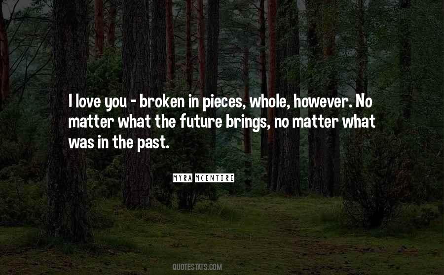 Broken Pieces Love Quotes #77588