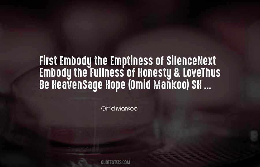 Quotes About The Silence Of Love #26352
