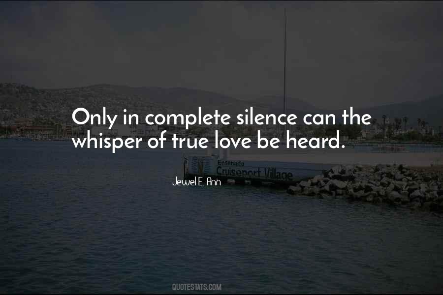 Quotes About The Silence Of Love #738514