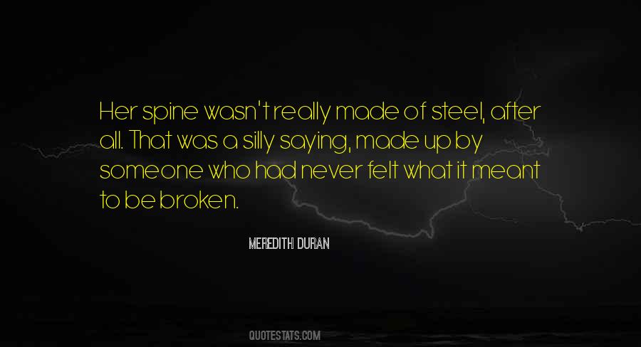 Broken Spine Quotes #1310281