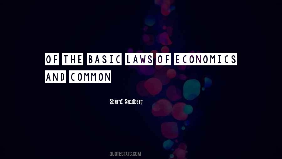 Laws Of Economics Quotes #1096058