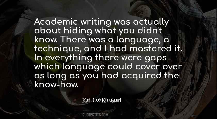 Non Academic Writing Quotes #1124681