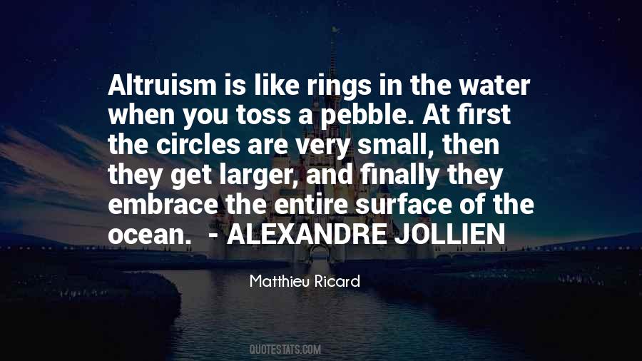 Pebble In The Water Quotes #1771878