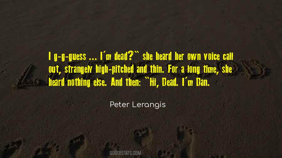 Lerangis Peter Quotes #246514