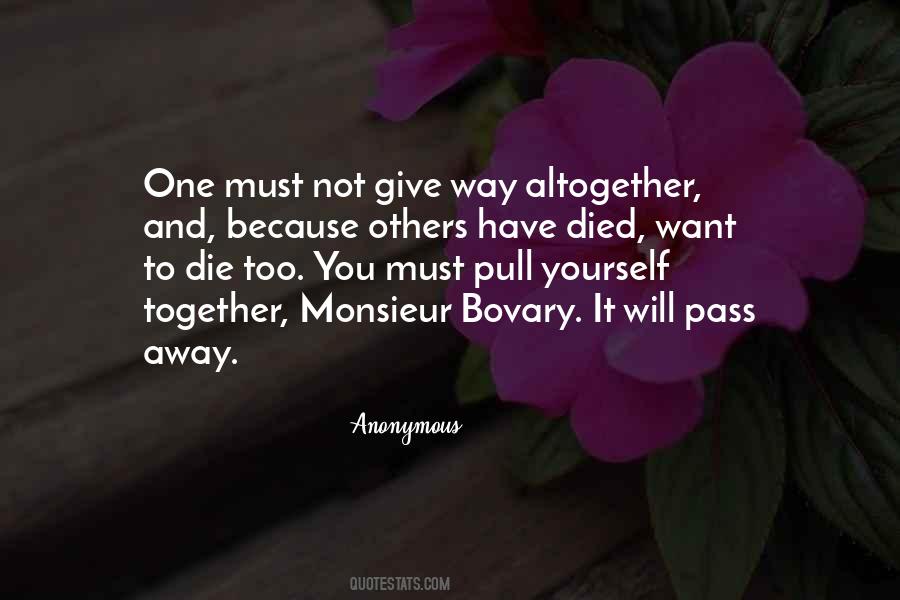 Die Together Quotes #99683