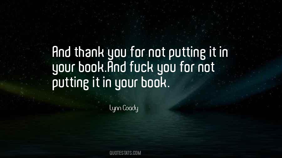 Book Thank You Quotes #1353174