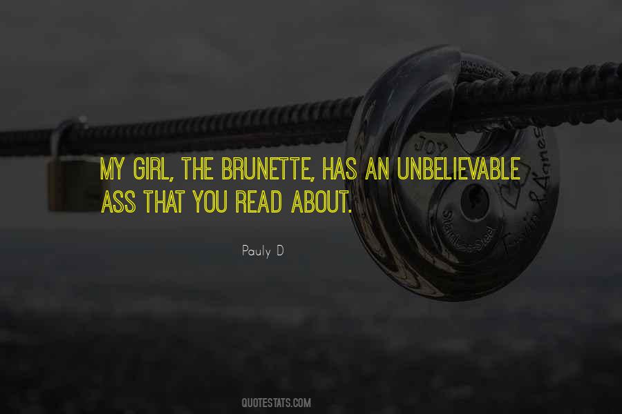 Brunette Quotes #58281